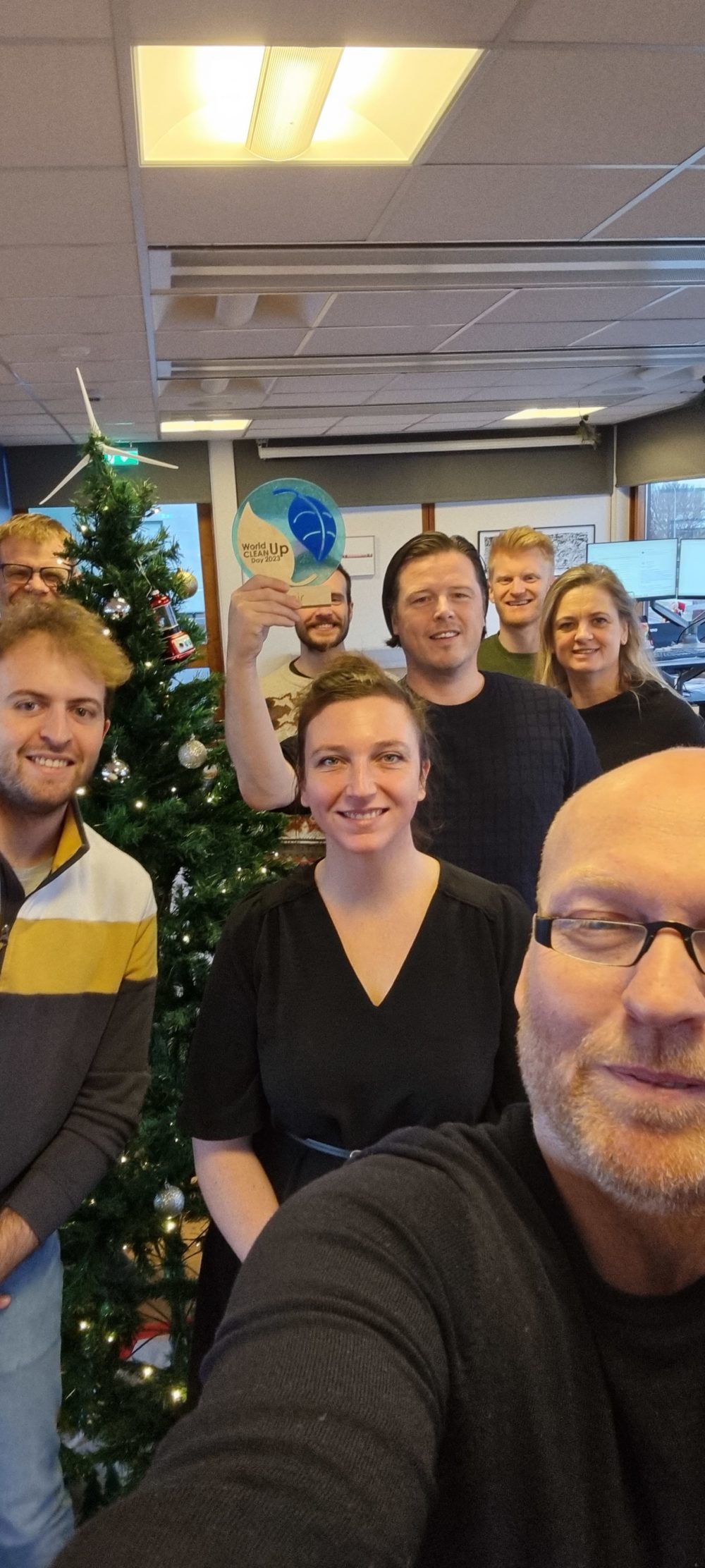 Picture of qair's iceland teams, winners of the Group's 2023 sustainability challenge