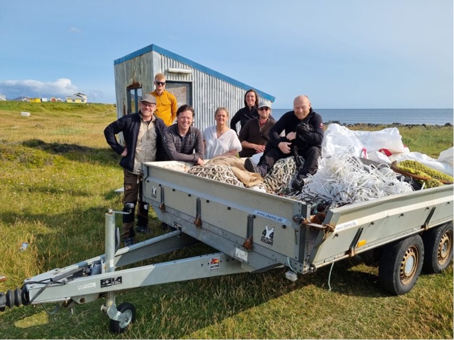 Picture of qair's iceland teams, during the Group's 2023 sustainability challenge